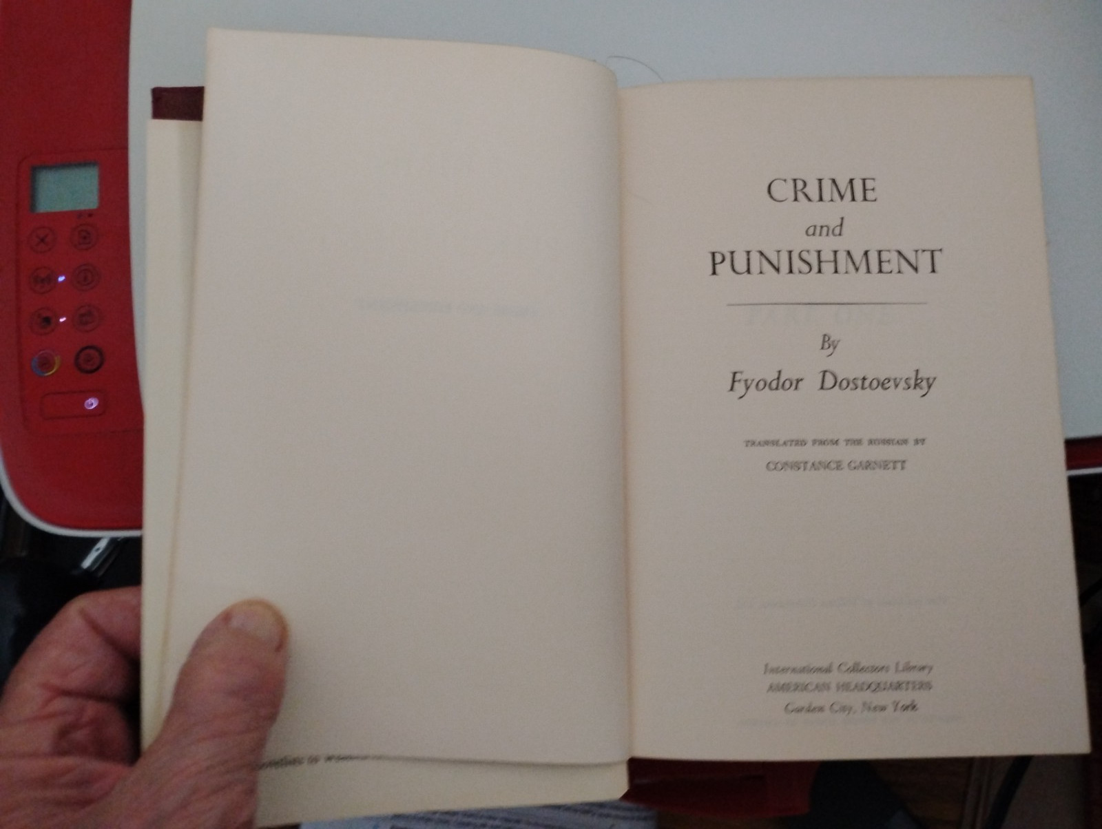 CRIME AND PUNISHMENT BY FYODOR DOSTOEVSKY-INTERNATIONAL COLLECTORS LIBRARY
