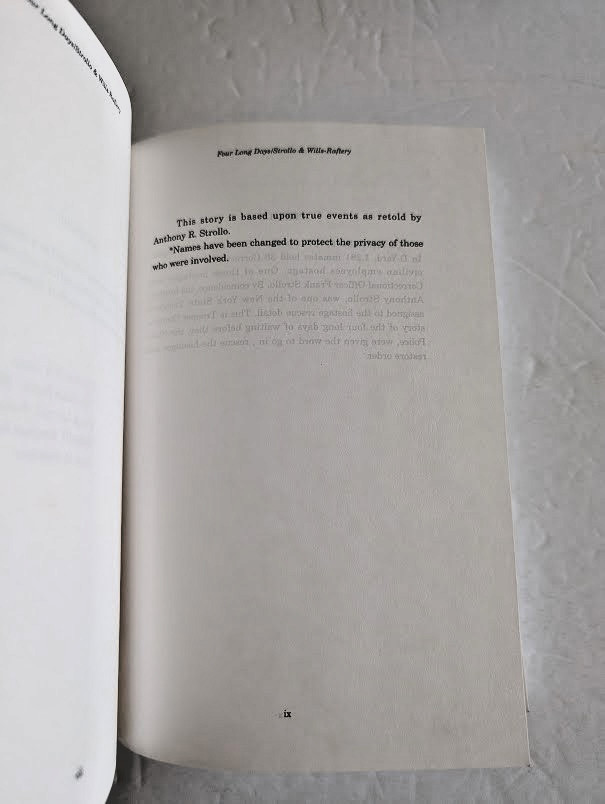 Four Long Days: Return to Attica by Anthony R Strollo / Dorothy Wills-Raftery GC