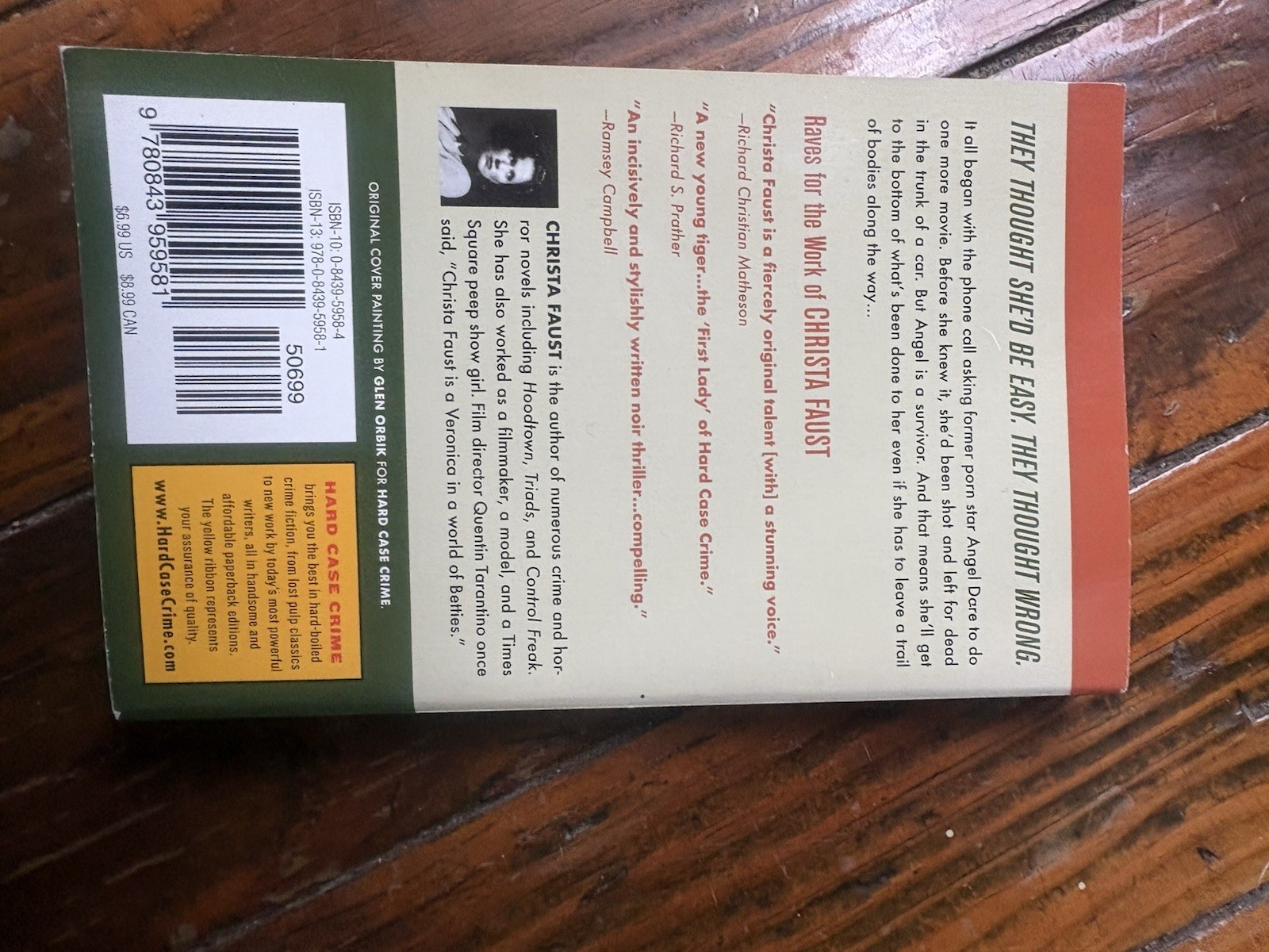 Money Shot (Hard Case Crime (Mass Market Paperback)) By Faust, Christa – GOOD