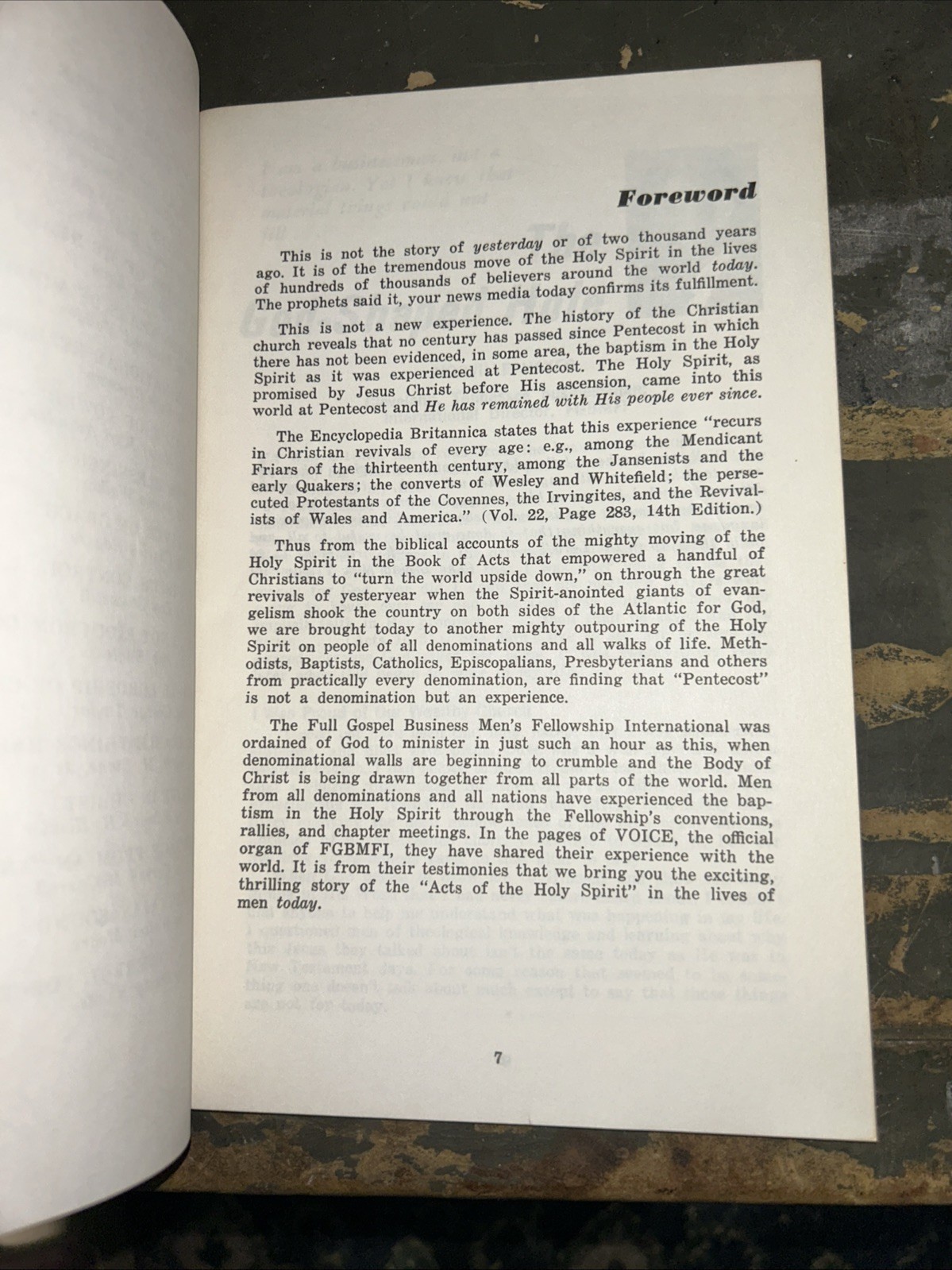 The Acts of the Holy Spirit among Baptists Today 1971 Compilation FGBMFI K50