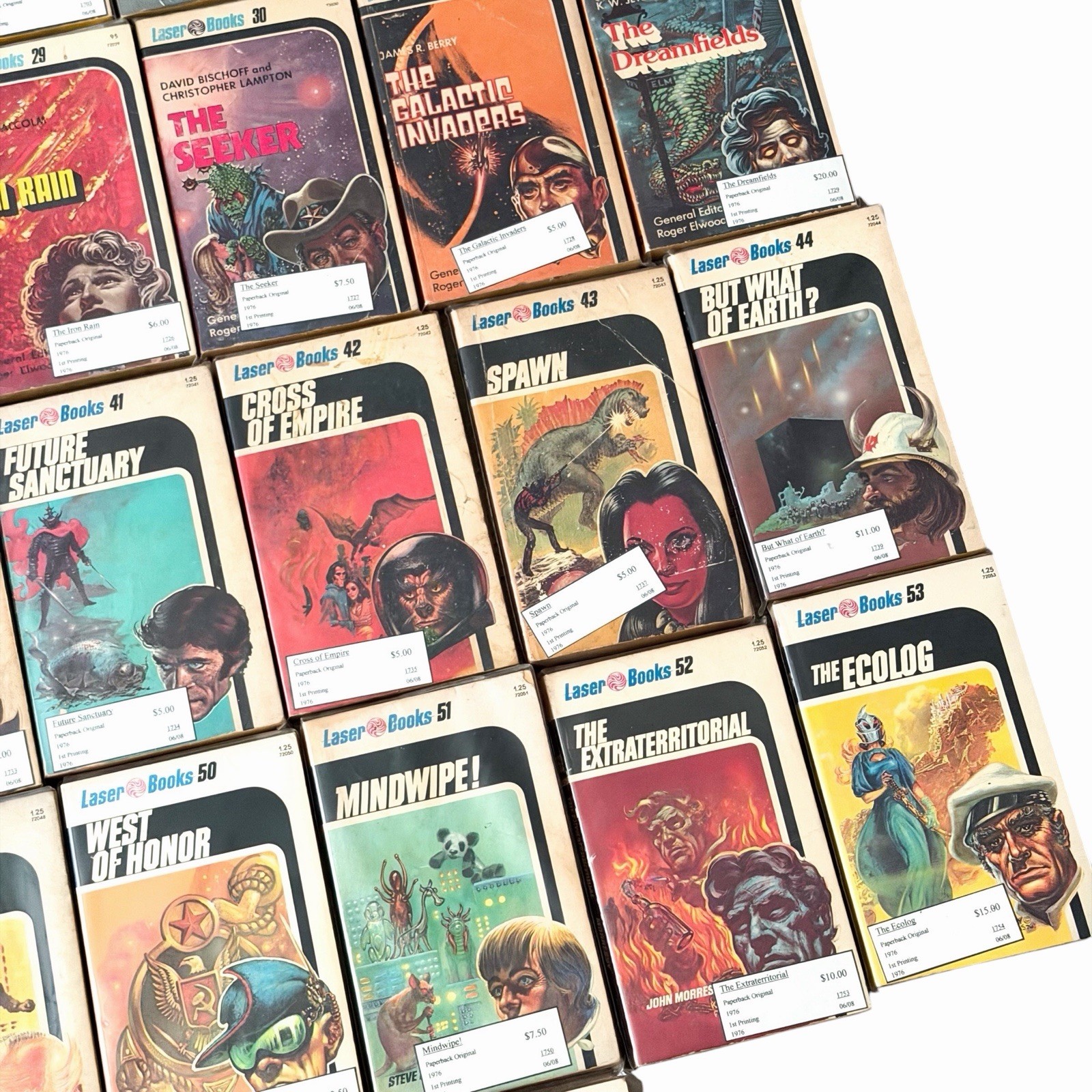 Vintage Laser Books Lot of 44 Science Fiction Sci-Fi Paperbacks 1970s