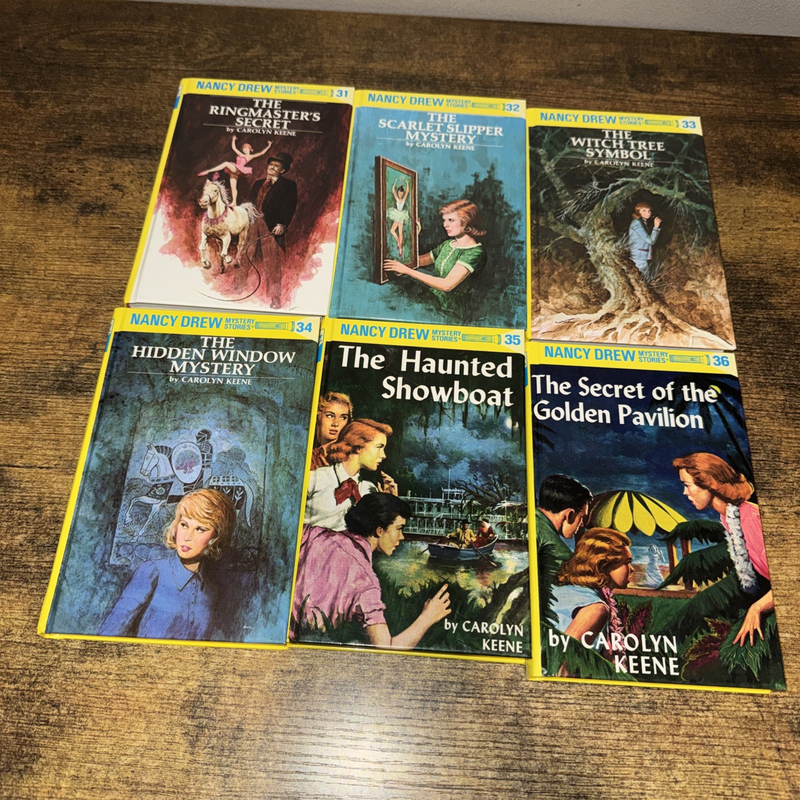 Nancy Drew Mystery Flashlight Series lot 24 glossy hardcover books Carolyn Keene