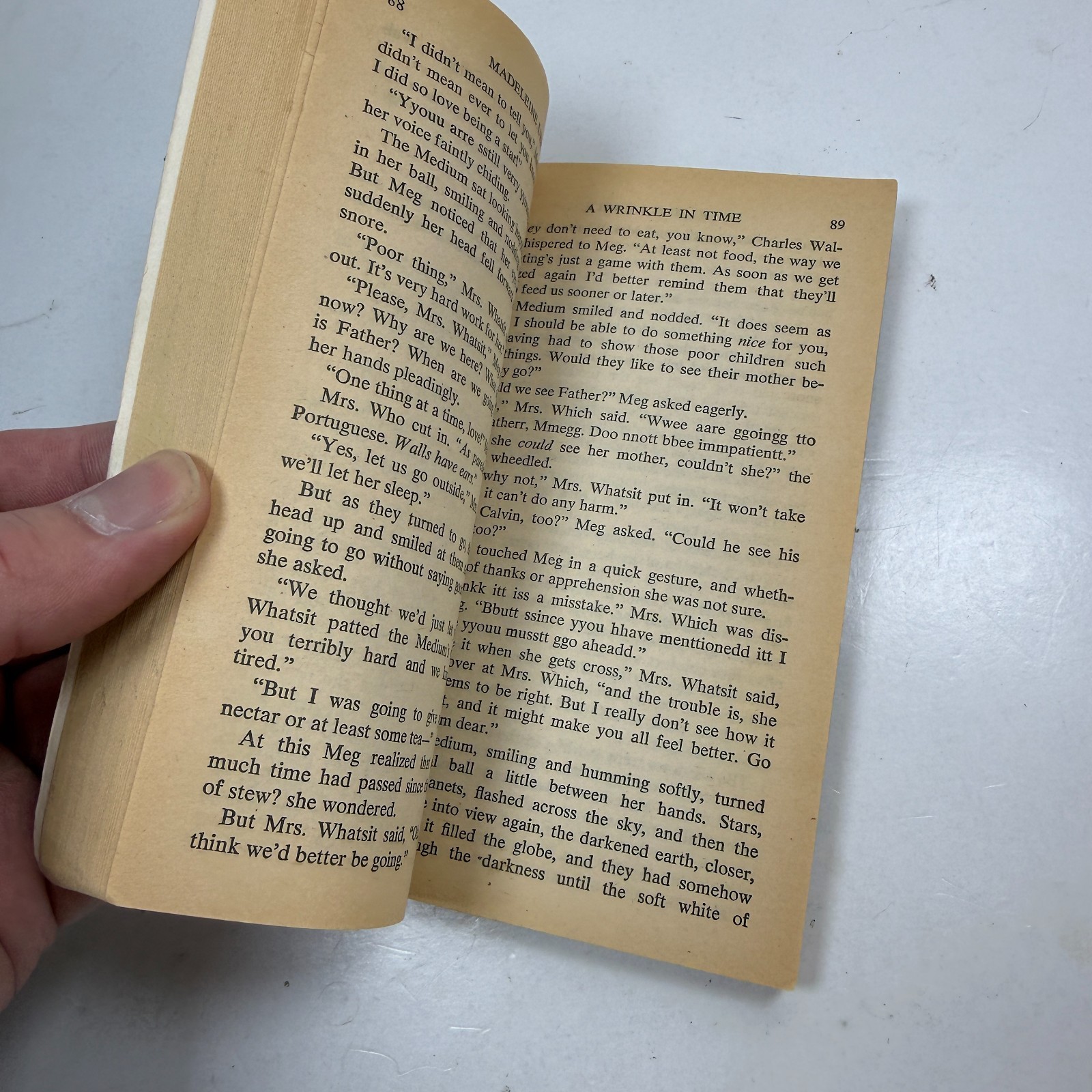 A Wrinkle in Time by Madeleine L’Engle 1976 Vintage Paperback Stranger Things