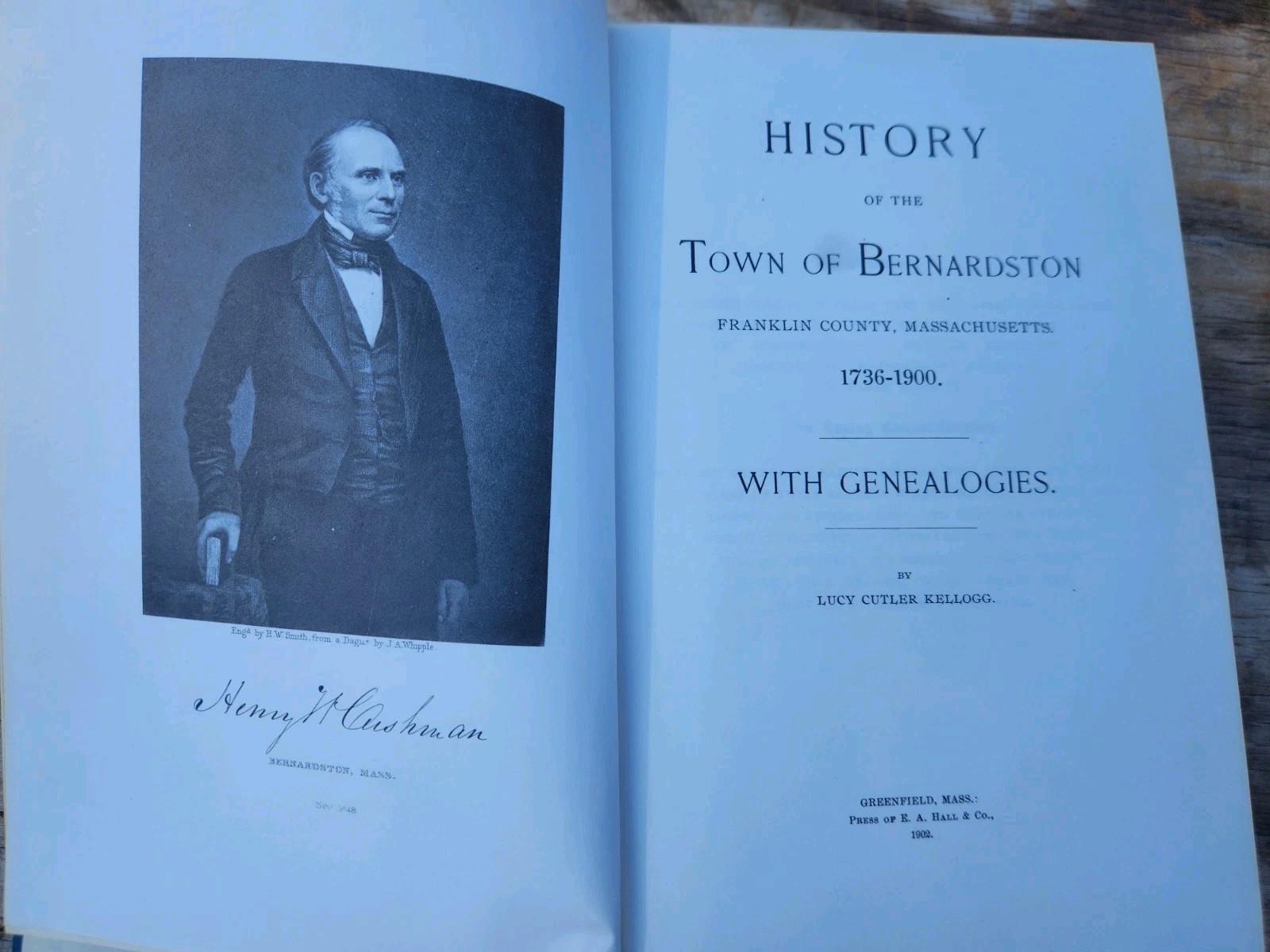 History of the Town of Bernardston, Franklin County, Massachusetts….