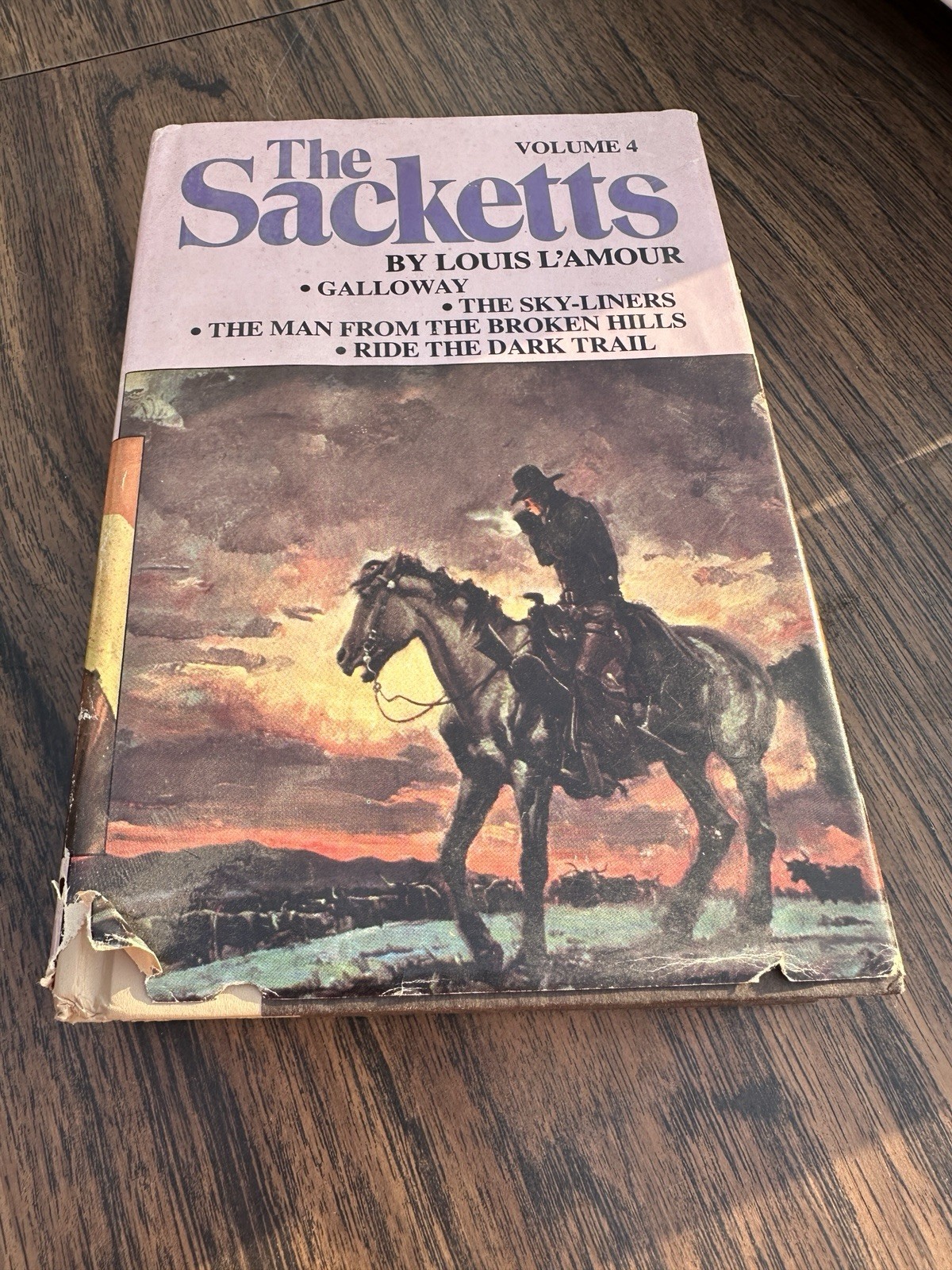 ~“The Sacketts“ Volume 4, By Louis L’Amour, HC, Book Club Edition, 1980, VG