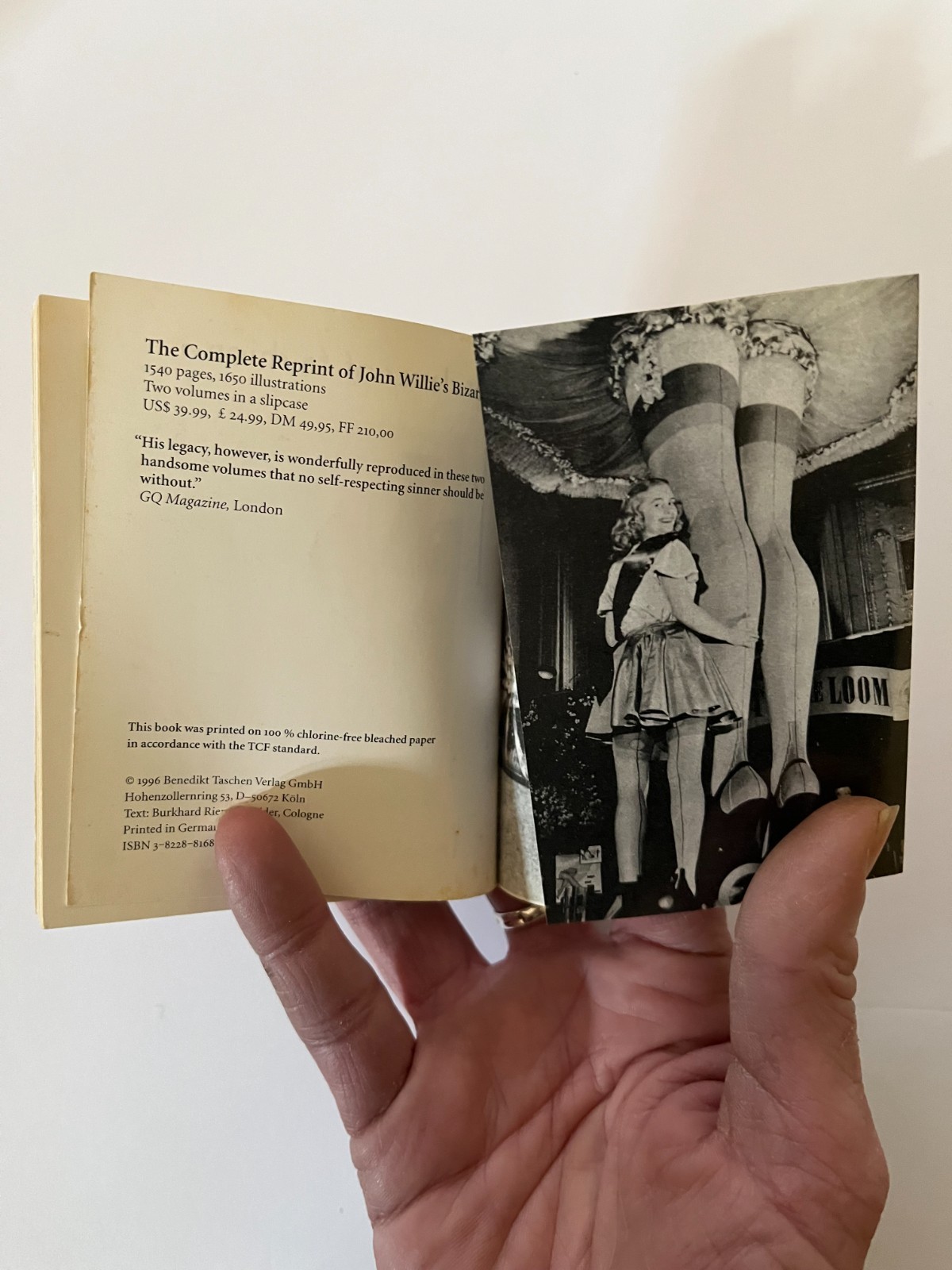 John Willie’s Bizarre [Amuse-gueule]. Taschen Mini-Book. 1996.