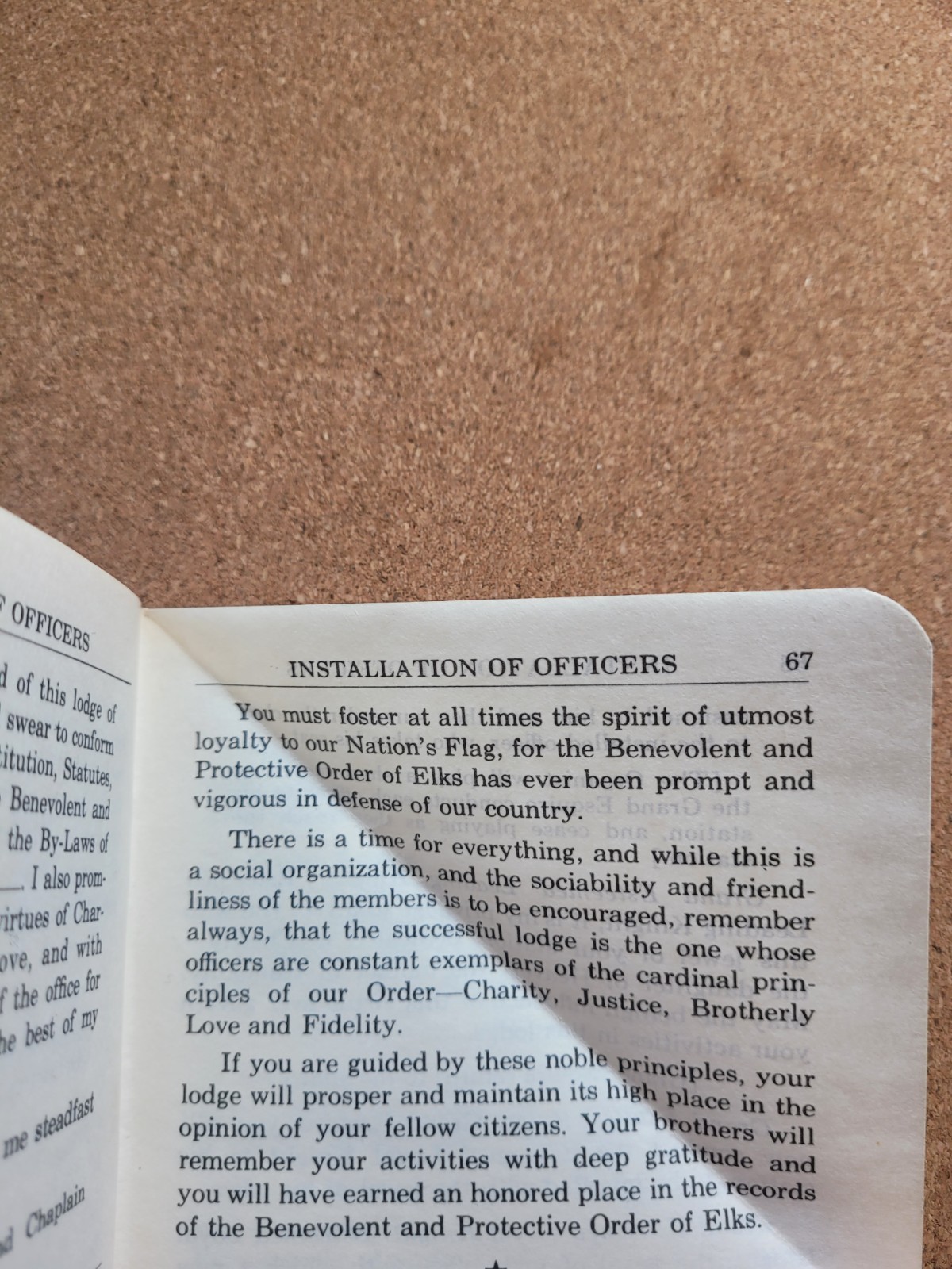 Vintage 1979 BPO Elks Ritual Book / Guide 76 pages – Fraternal Club