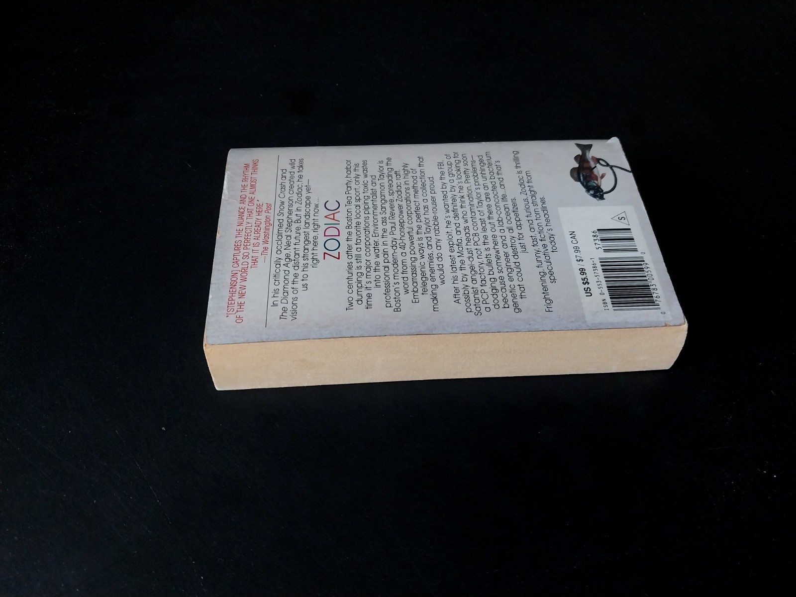 Neal Stephenson – Zodiac – Bantam Edition First Printing 1995