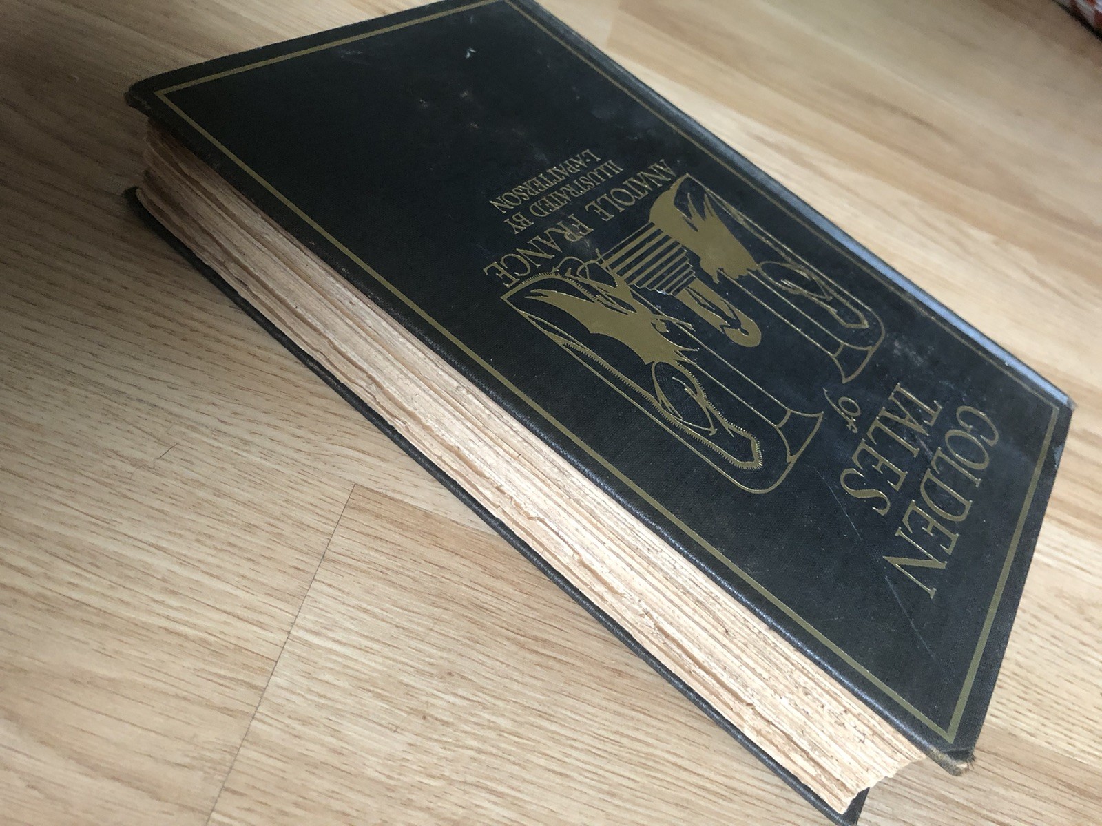 GOLDEN TALES OF ANATOLE FRANCE, 1927 Book L.A. Patterson RARE Uncut Pages