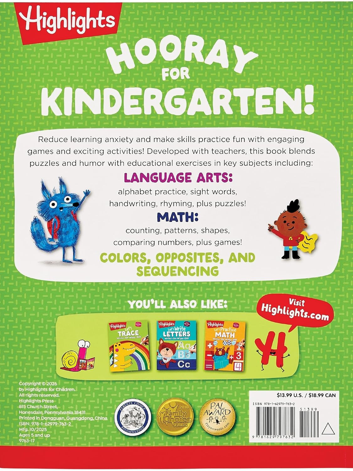 Kindergarten Big Fun Workbook: Kids Workbook with Tracing Worksheets, Alphabet P
