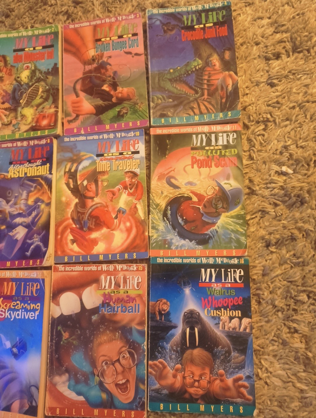 My Life As -Lot of 14 books Incredible Worlds of Wally McDoogle by BILL MYERS
