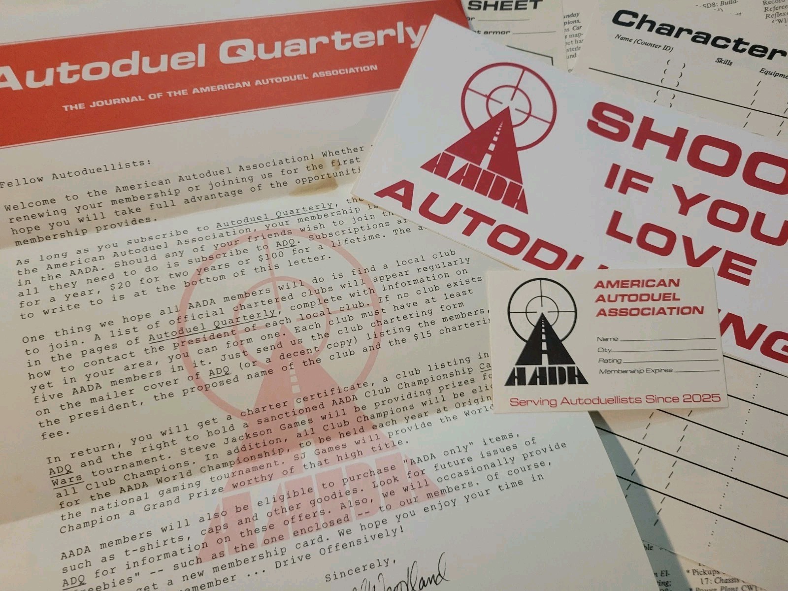 AADA Road Atlas Survival Guide Car Wars Autoduel 1 2 3 4 5 6 7 + GURPS Rpg Lot