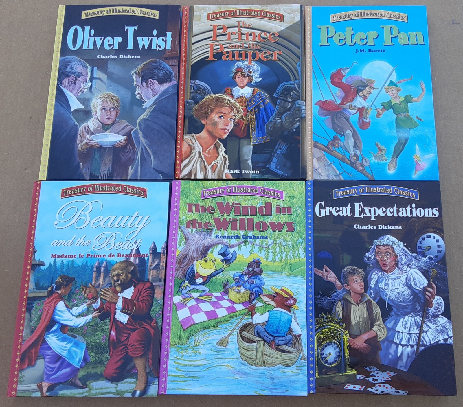 Treasury Of Illustrated Classics Hardcover Books Lot Of 24. Beauty Oz Holmes Pan