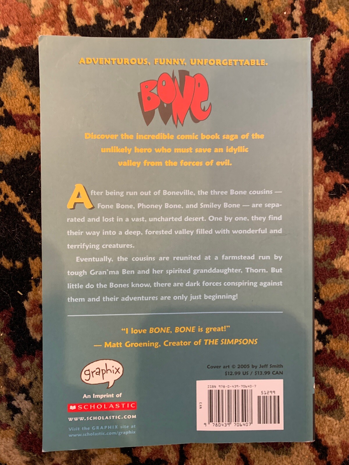 BONE: OUT FROM BONEVILLE (1)- SOFT COVER JEFF SMITH: „NEW“ FREE SHIPPING