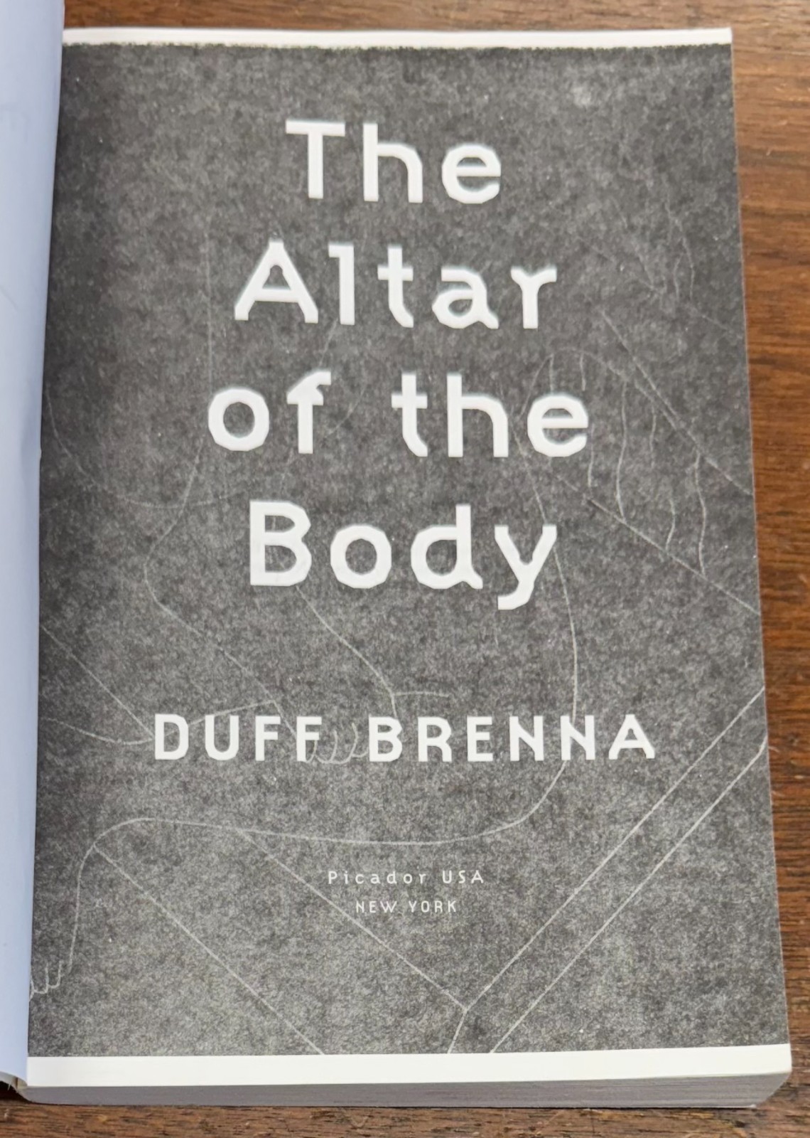Altar of the Body by Duff Brenna (2001 Trade Paperback) Uncorrected Proof