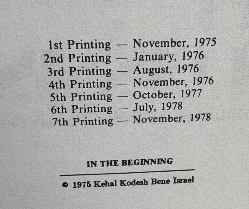 In the Beginning: A Collection on hors d’oeuvres, 1978 7th Printing