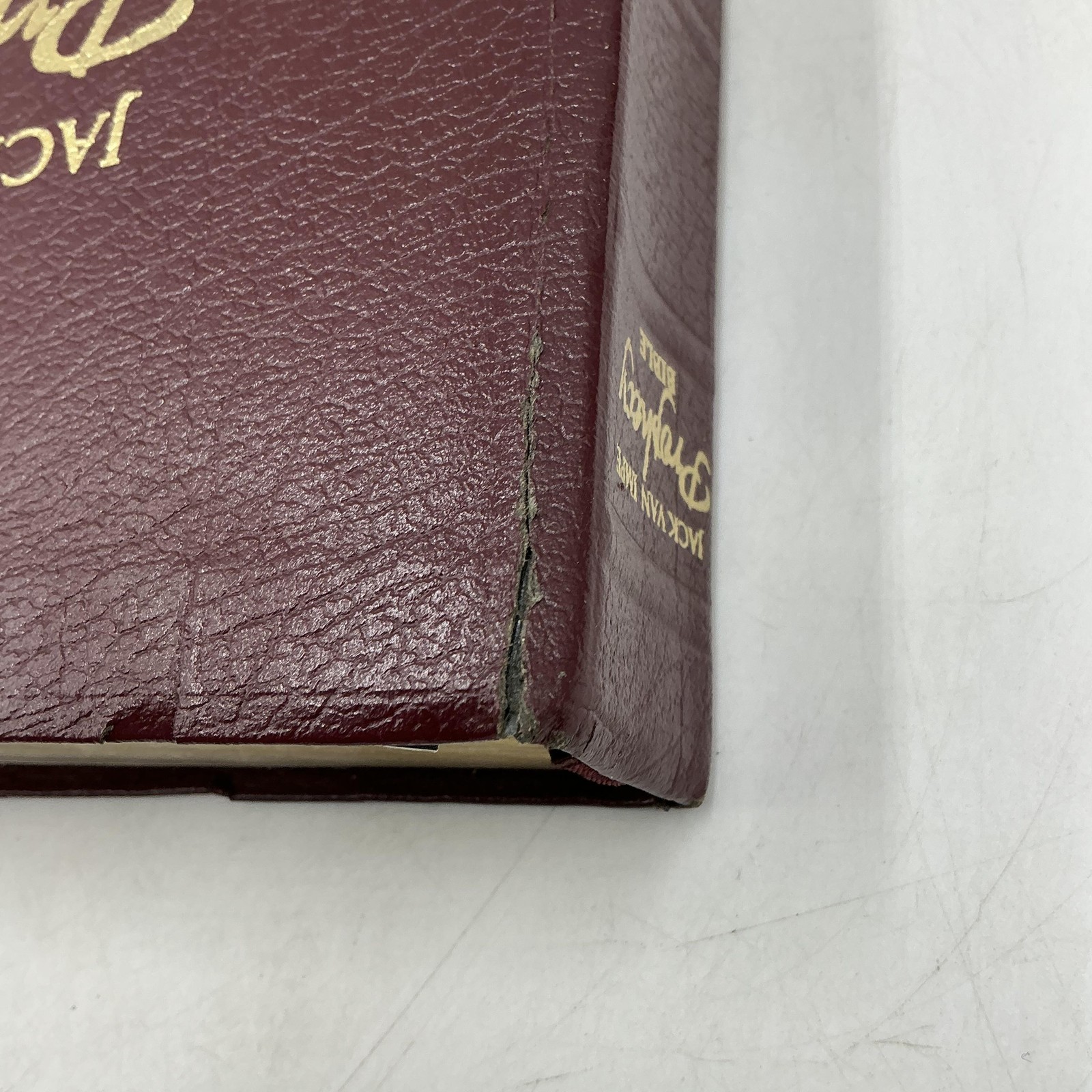 JACK VAN IMPE PROPHECY BIBLE Jack Van Impe Hardcover Faux Leather Burgundy