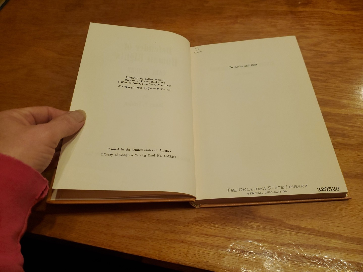 Defender of Human Rights: Carl Schurz by James P. Terzian 1965 HC