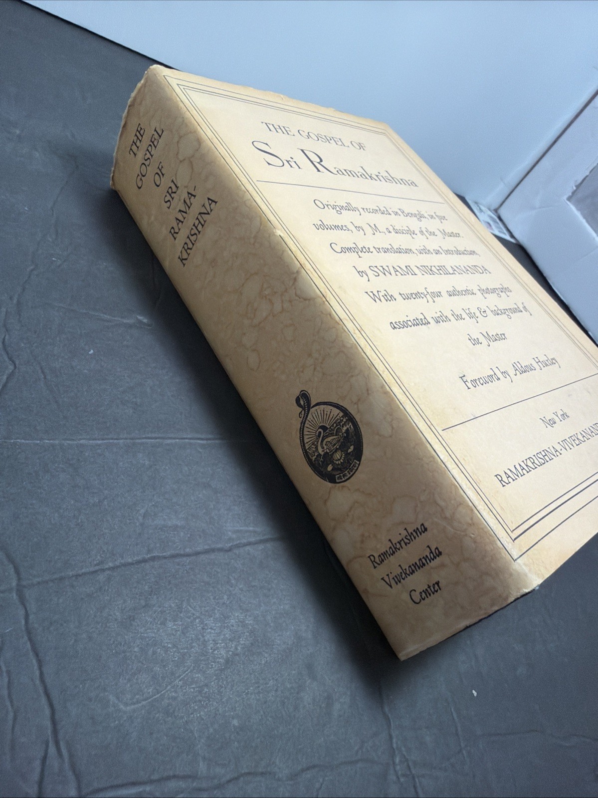 The Gospel Of Sri Ramakrishna Hardcover 1973 W/Dust Jacket