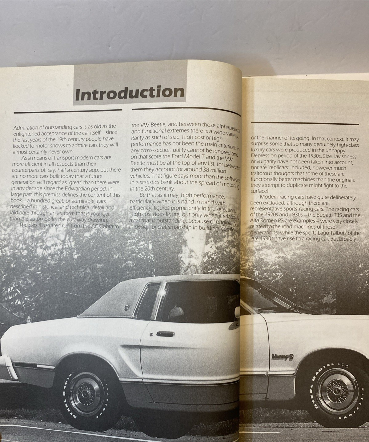 Inside 100 Great Cars 1988 Edition 8.5″x11″ Coffee table book 288 pages