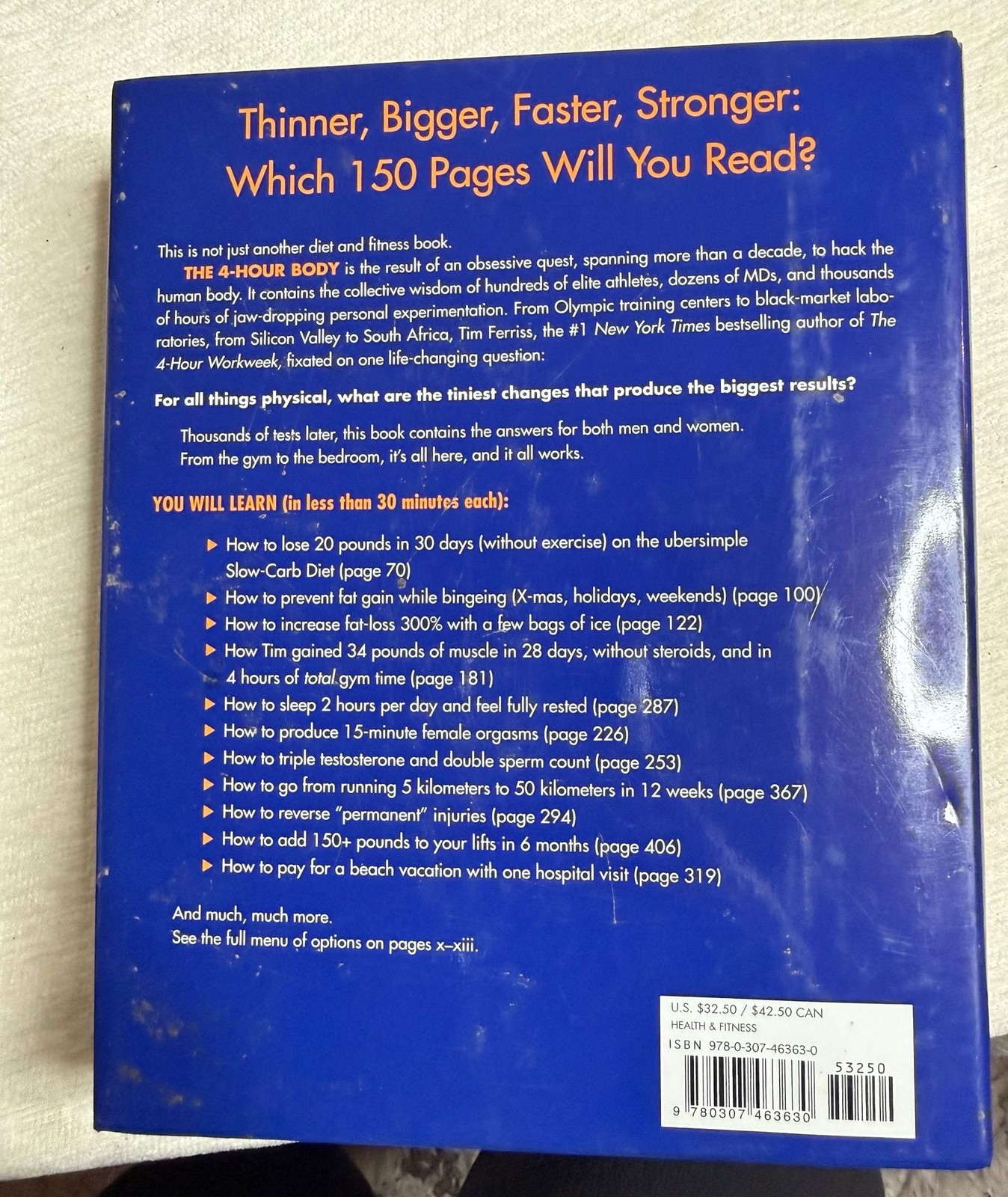 The 4-Hour Body: Hardcover by Timothy Ferriss