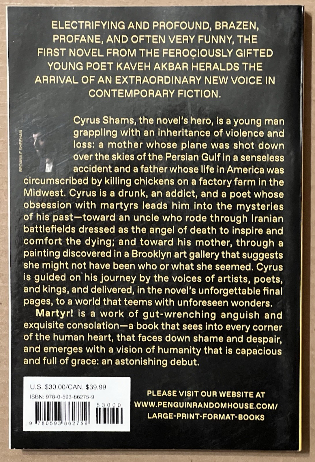 Martyr!: A novel – Paperback, by Akbar Kaveh – Good
