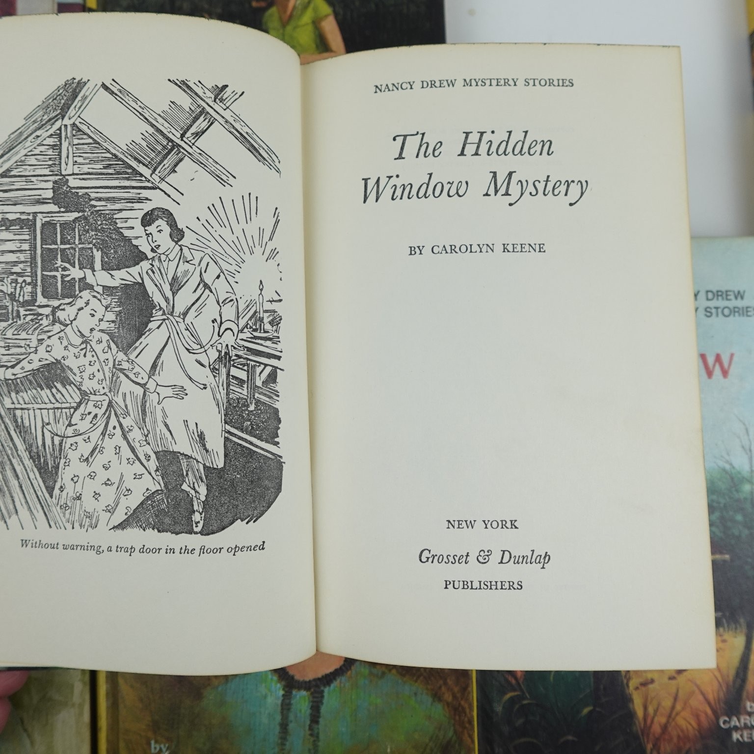 Nancy Drew Mystery Stories Lot 8 Books Carolyn Keene Vintage Grosset & Dunlap