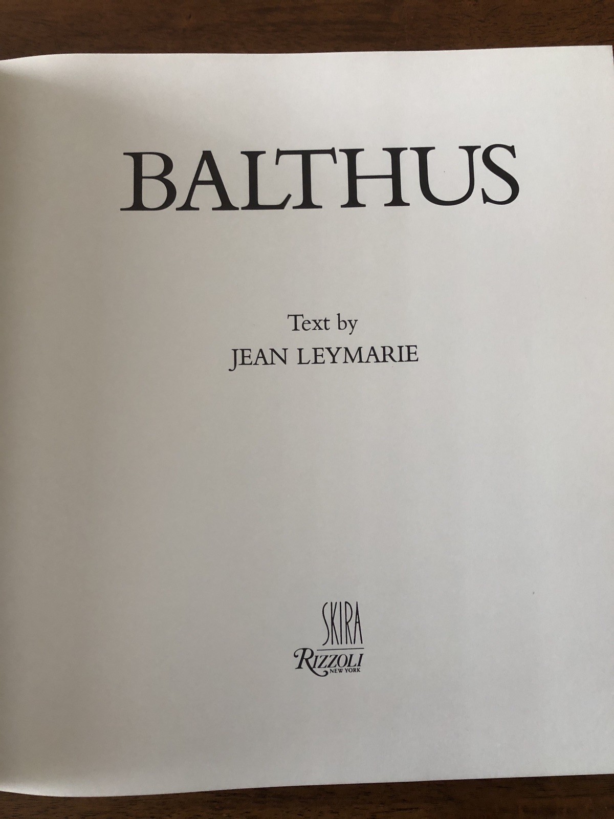 BALTHUS by Jean Leymarie 1979 HC/DJ/SC