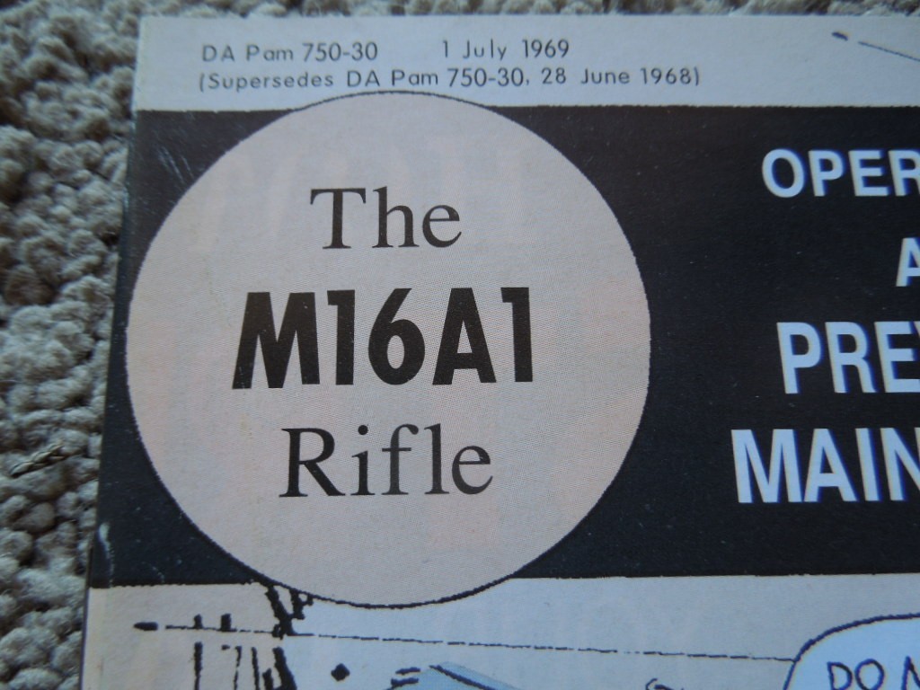 Will Eisner 1969 Vietnam M16A1 Rifle Operation Maintenance Manual AR Type