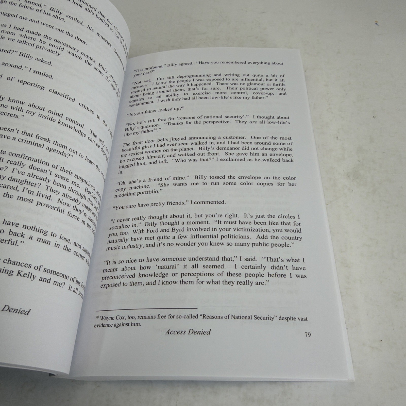 Access Denied: For Reasons of National Security Signed 2004 Paperback