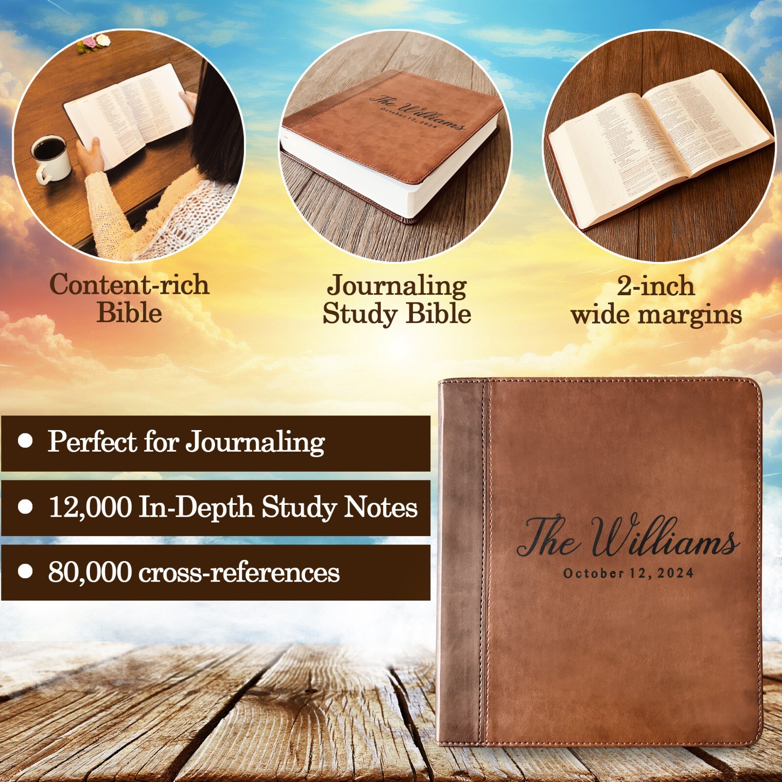 Personalized ESV Family Bible, ESV Journaling Study Family Bible, Wedding Gifts