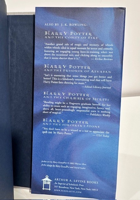 The Order Of The Phoenix TRUE 2003 1st Edition ERROR 683-684 HC/DJ -Harry Potter