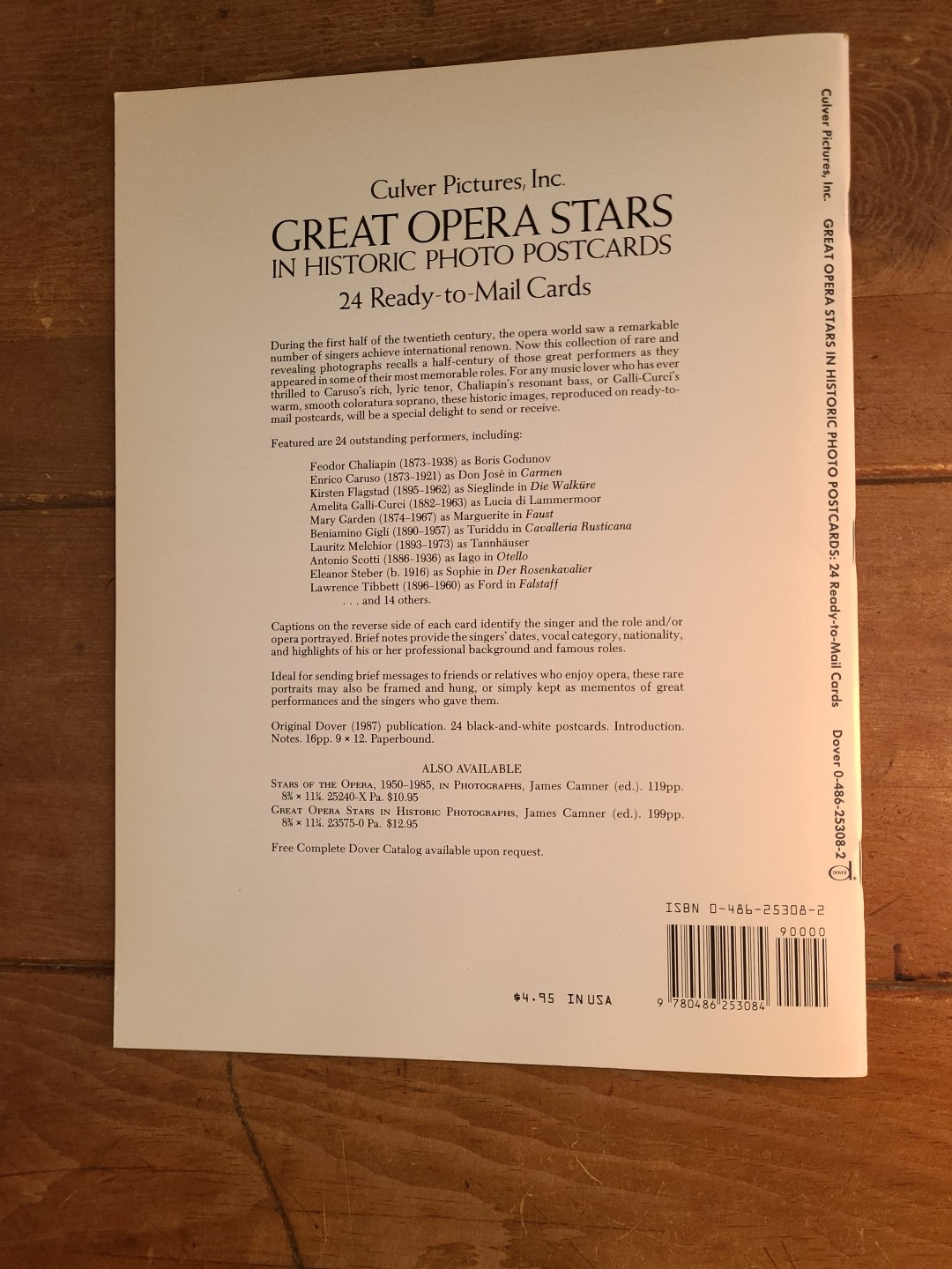Great Opera Stars in Historic Photo Postcards: 24 Ready-to-Mail Cards New (2489)