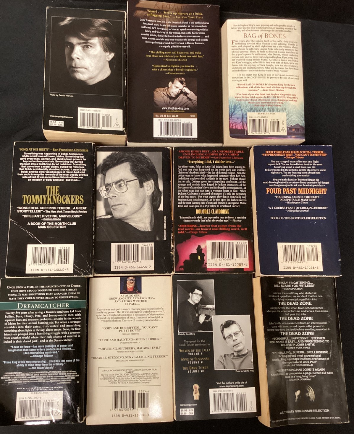 Stephen King Books – mixed lot of 14 (3 HC, 11 PB)
