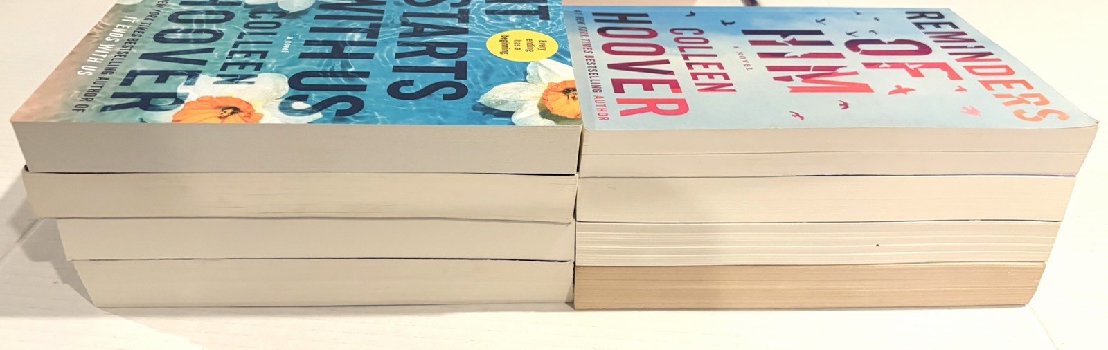 LOT of 8 Colleen Hoover Novels Trade Paperbacks