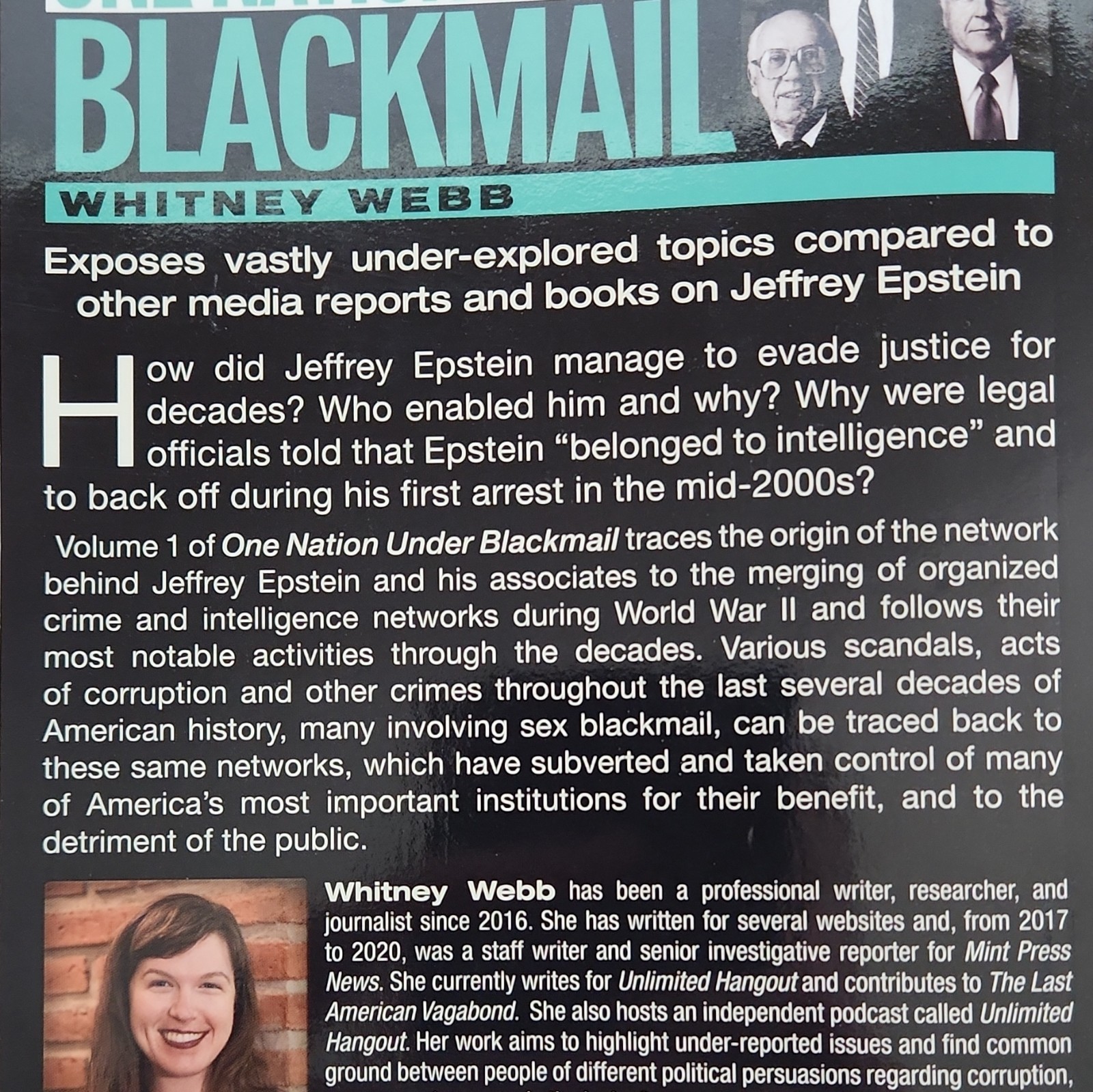 One Nation Under Blackmail Vol. 1 Paperback Book by Whitney Webb (English)