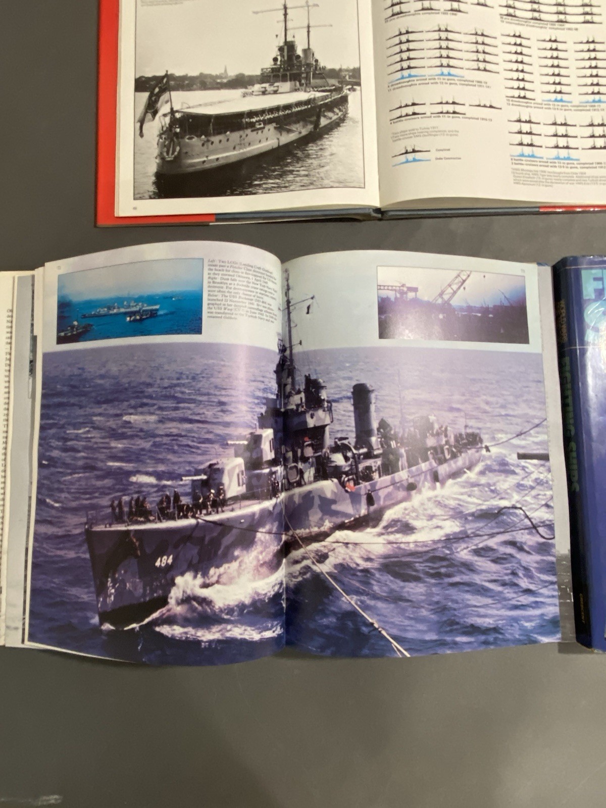 Book Lot of 3 WW1 WW2 Battleships Destroyers Fighting Ships Preston HC