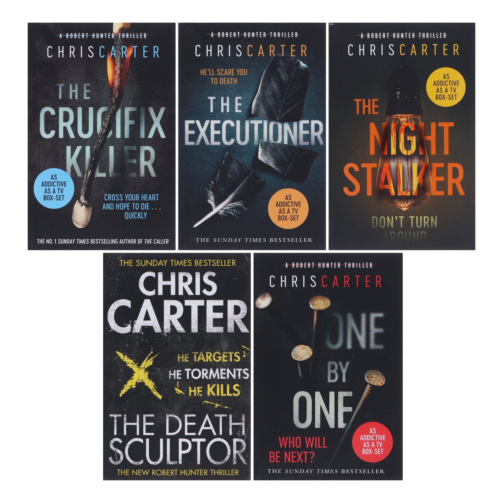Robert Hunter Series Vol. 1-5 by Chris Carter 5 Books Set – Fiction – Paperback