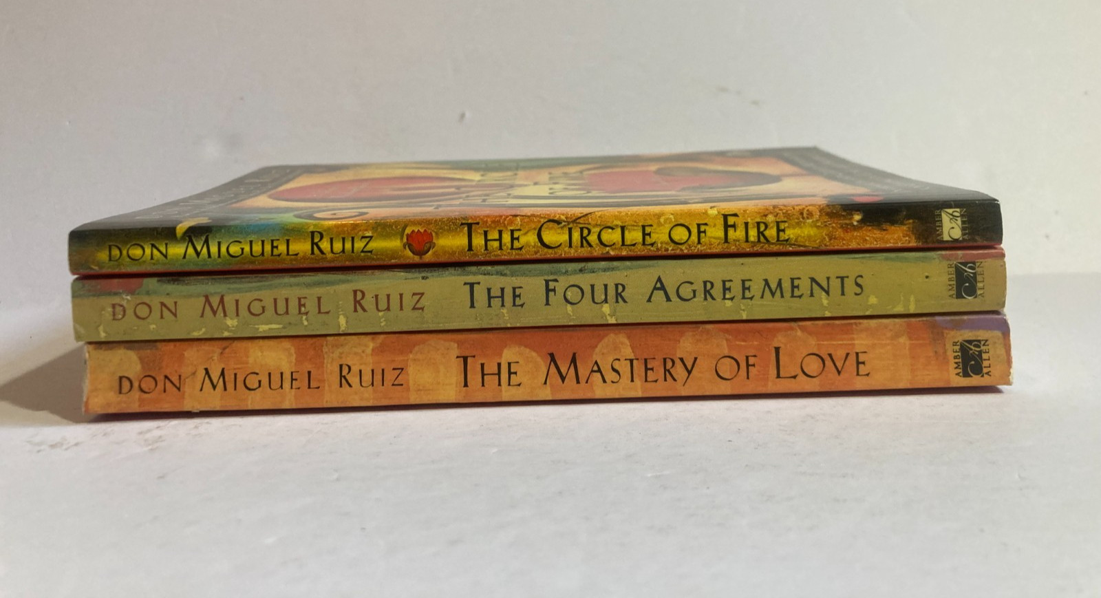 Lot DON MIGUEL RUIZ Circle of Fire FOUR AGREEMENTS Mastery Love Lot of 3