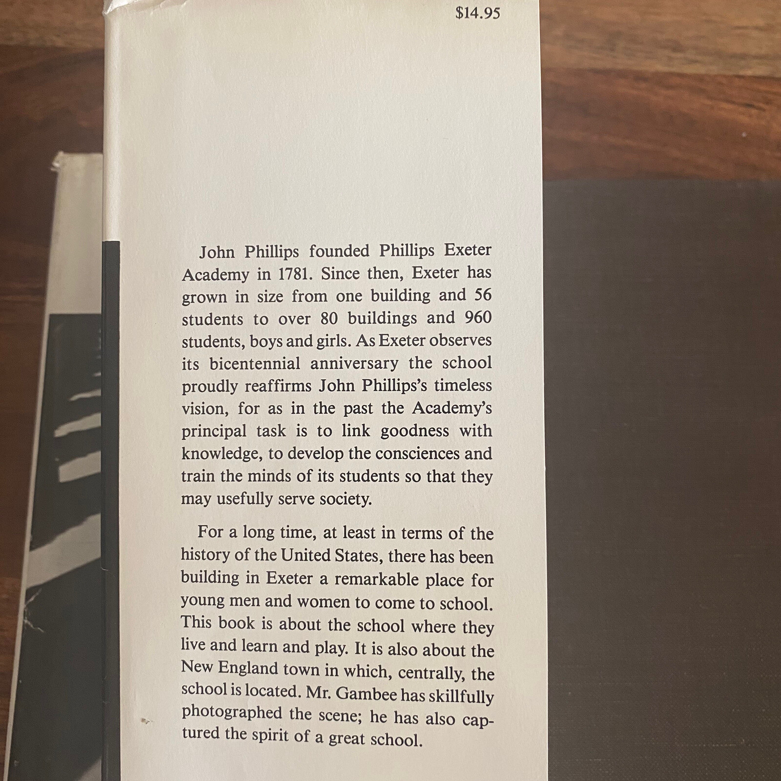 Exeter Impressions Book Signed Robert Gambee 1980 Hardcover DJ 208 Pages EUC
