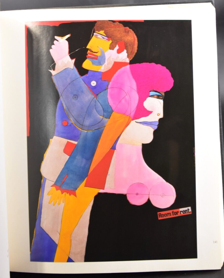 VTG Richard Lindner Art Book Hardcover 56 Color Plates Hilton Kramer 1st Ed