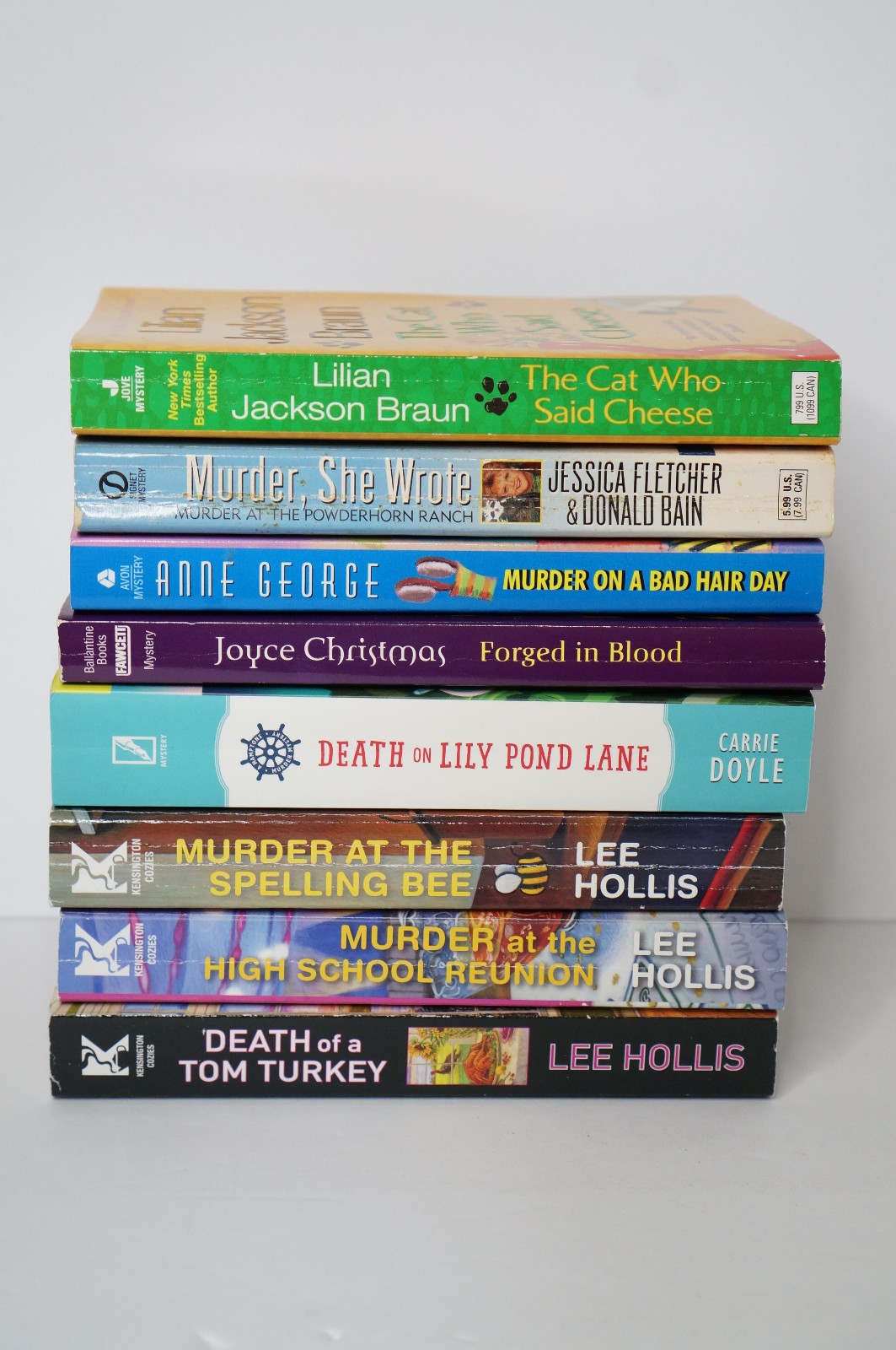 COZY MYSTERY Books Lot 8 Cats Baking Murder Lee Hollis Fiction Cosy Novels