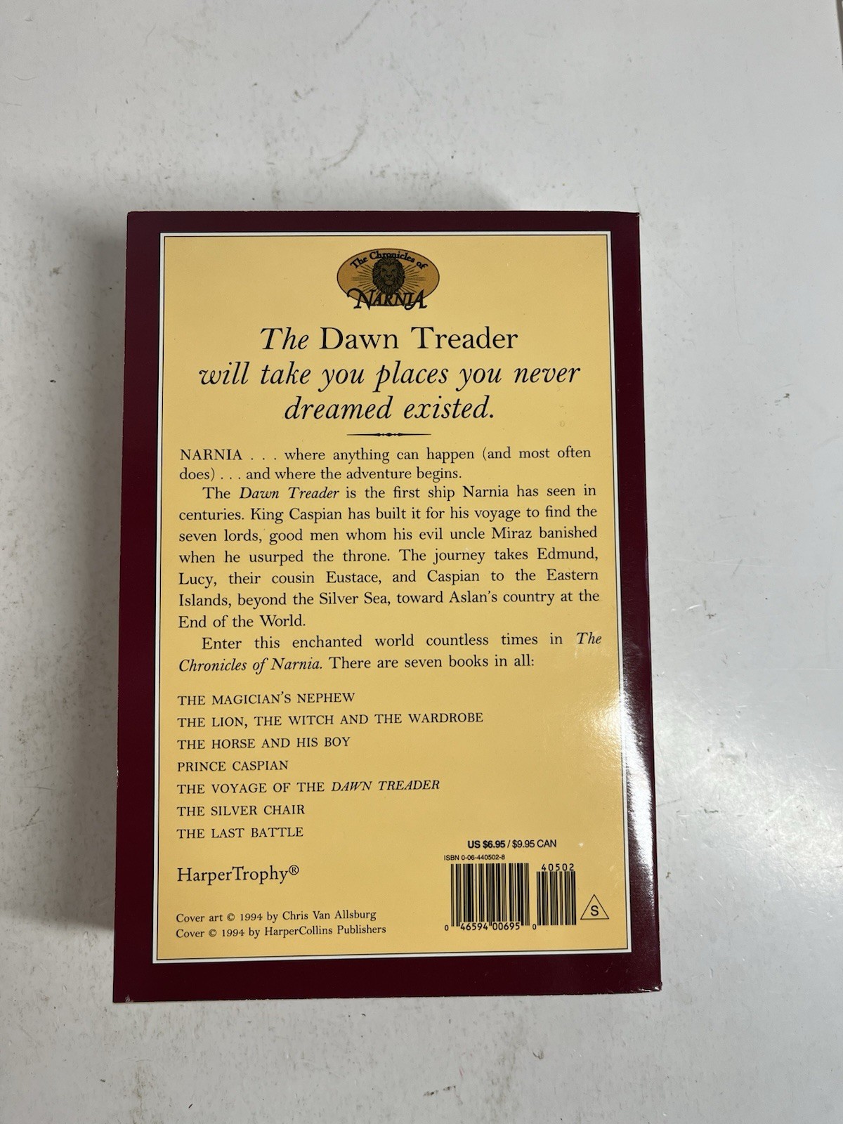 The Chronicles of Narnia – C.S. Lewis – 7 Book Paperback Set, 1994 Complete