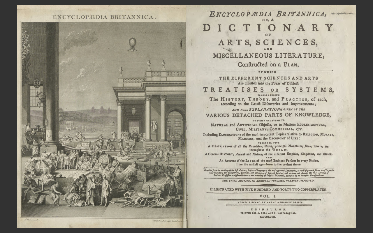 ENCYCLOPEDIA BRITANNICA, 1797 3rd Edition, all 18 Volumes, PDF E-book on DVD