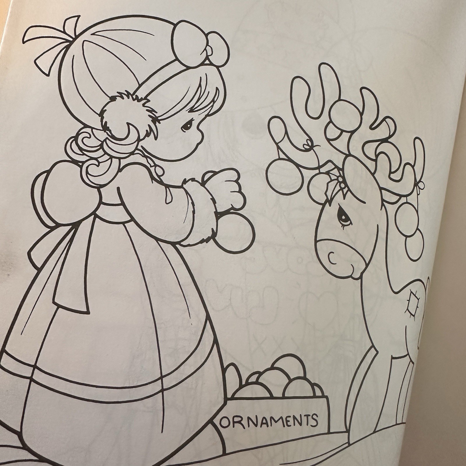 NEW VINTAGE PRECIOUS MOMENTS COLORING BOOK TOY – STICKERS Includes 5 Foot Banner