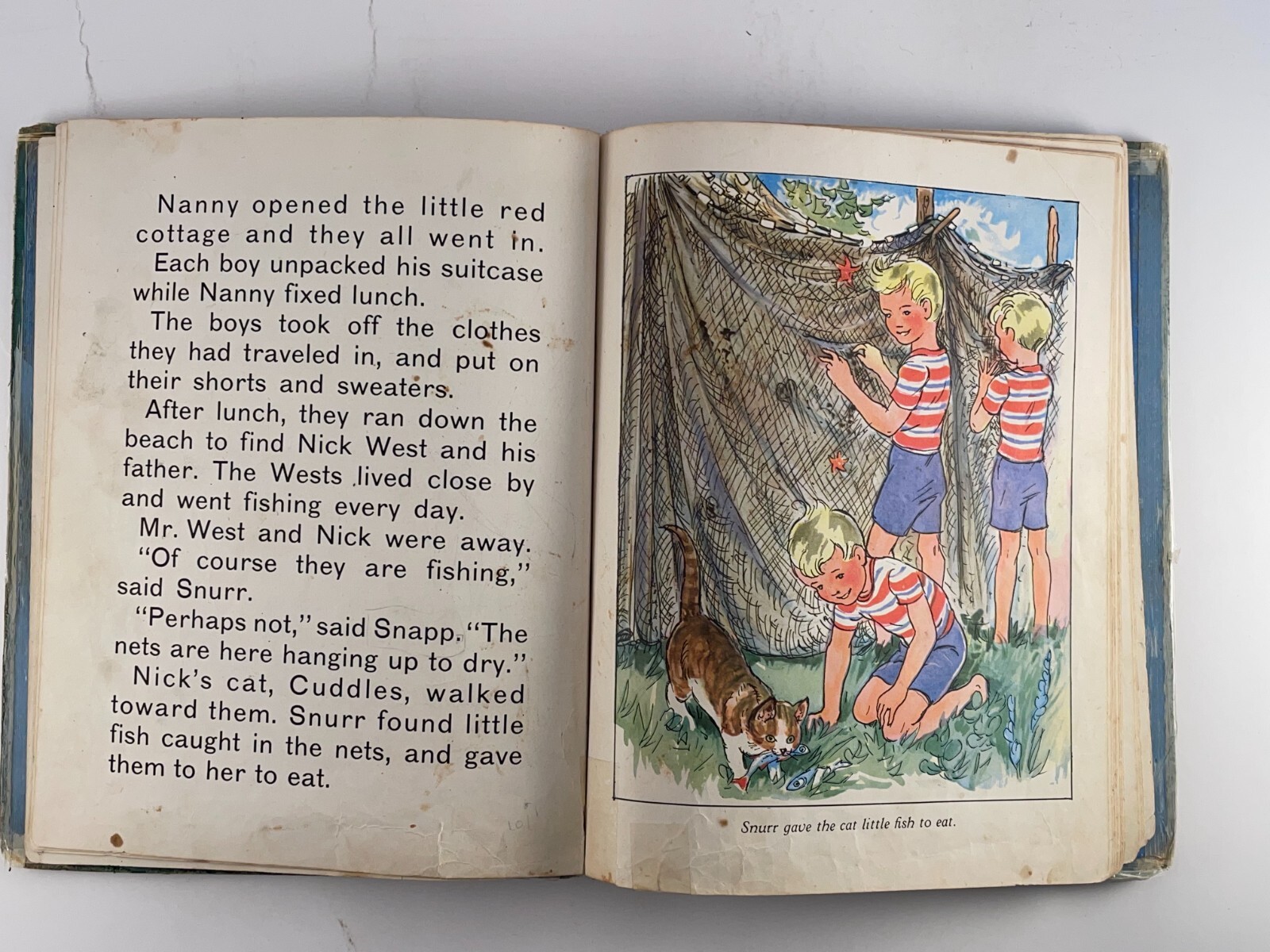 Snipp Snapp Snurr Learn to Swim Maj Lindman 1961 Hardcover Ex-Library