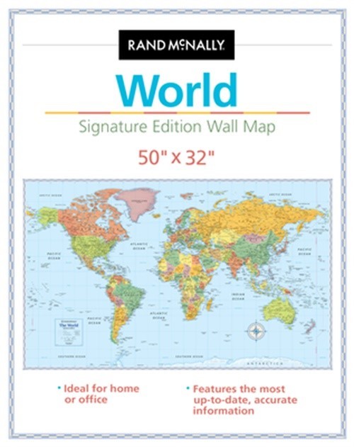 Rand McNally Signature Edition World Wall Map: Folded (Sheet Map, Folded)