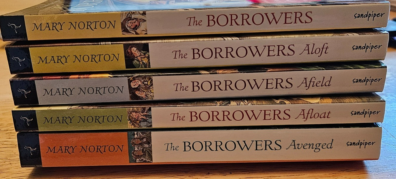 Lot 5: The Borrowers Set Paperback Books Avenged afloat aloft afield