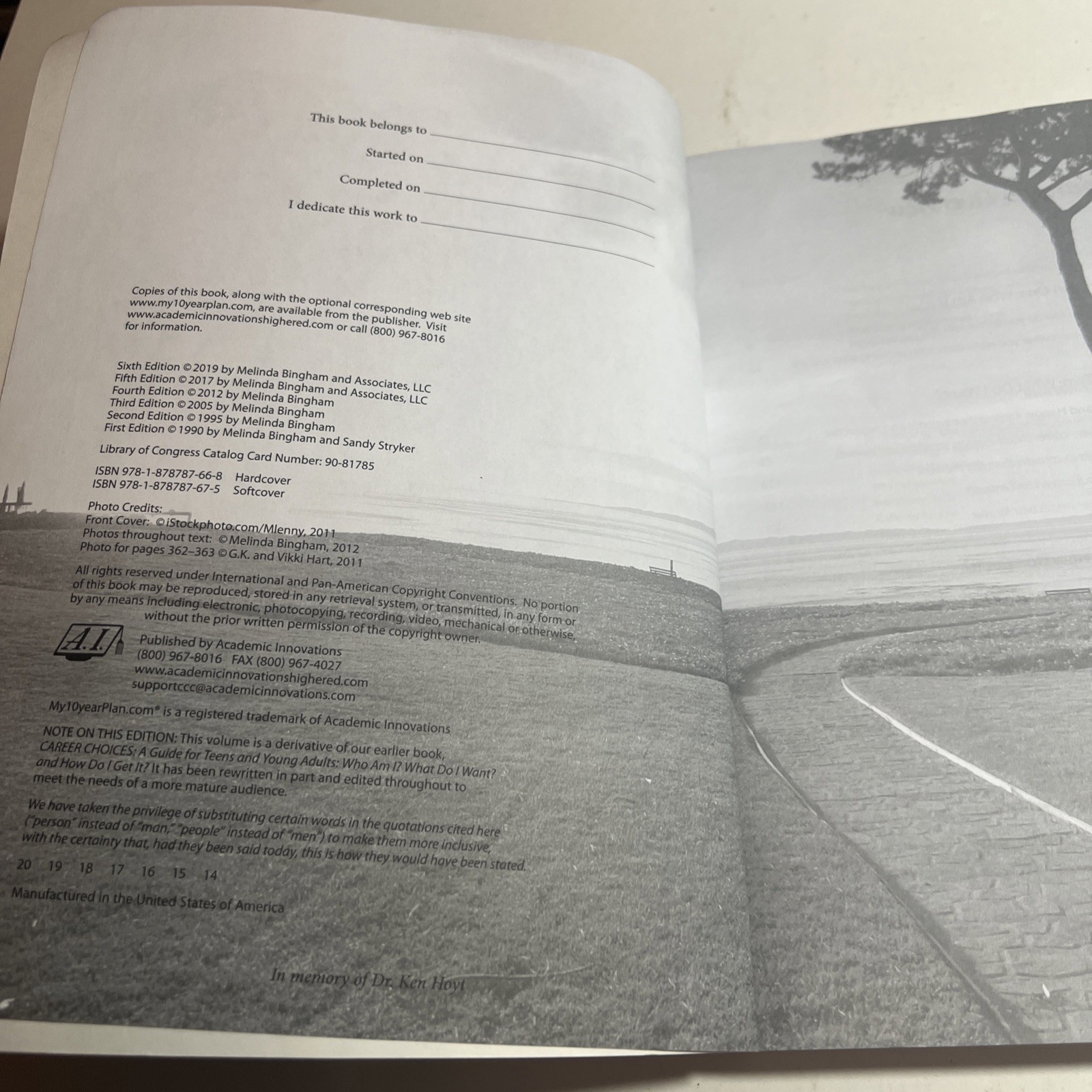 Career Choices and Changes Workbook Textbook Study Guide for Personal Success VG