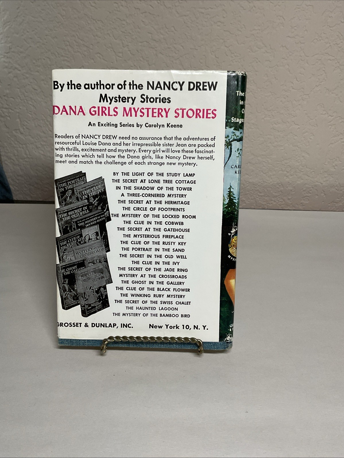 Nancy Drew Book #37 The Clue In The Old Stagecoach Tweed With DJ 1960 RT